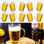 Mifoci 10 Pcs Plastic Beer Mugs with Handles Beer Drinking Cups Plastic Clear Beer Stein Glasses for Bar Home Hotel Cocktail Beverages Milk Juice Alcohol Soda (18 oz)