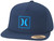 Hurley Men's Hat - Outline Icon Snapback Flat Brim Baseball Cap, Size One Size, Navy