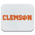 Clemson University Secondary Logo Low Profile Thin Mouse Pad Mousepad