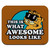 Garfield This is What Awesome Looks Like Low Profile Thin Mouse Pad Mousepad