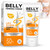 B Flat Belly Firming Cream, Skin Tightening & Cellulite Cream, Moisturizing Firming Lotion for Stomach, Thighs & Butt for Women and Men