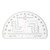Protractor Coordinate Scale for Topographical Map Reading and Land Navigation Map Reading Ruler Map Coordinate Scale