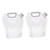 BCOATH 2pcs Foldable Water Bag Hiking Water Foldable Water Container Outdoor Water Bag Camping Water Can Sports Water Jug Folding Water Carrier Portable Pe Material White Backpack Travel