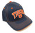 Captain Auburn Tigers Text Logo Blue Curved Bill Adjustable Hat
