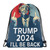JOocla He'll Be Back Trump 2024 Drawstring Backpack Bag Large Gym Sackpack Yoga Packet
