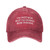 Funny Hat Im Not Bob But Im Doing Bob Things Hat Women Baseball Hat Adjustable Caps Red