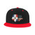 Zusolf America Dominican Republic Friendship Flag Flat Bill Hats for Men Hip Hop Flat Bill Brim Adjustable Baseball Cap Snapback Hat Unisex Trucker Hat Red