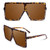 GQUEEN Oversized Sunglasses for Women Polarized Square Sunglasses Flat Top Trendy Fashion Shades