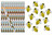 Bumble Bee Pencils and Erasers- 48 Piece Set