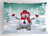 Ambesonne Christmas Pillow Sham, Snow Covered Mountain with Fir Trees and Skiing Snowman Fun Holiday Activity, Decorative Standard Size Printed Pillowcase, 26" X 20", White Teal