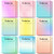 Chinco to Do List Sticky Notepad Christmas Bright Colors Sticky Checklist Gifts Small Planning Notes Daily to Do List Notes for Fridge, Grocery List, Shopping List, Reminders(Gradient Colors, 18 Pcs)