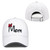 Cute Bow Mom Hat White Mama Hat Adjustable Baseball Cap Embroidered Dad Hats for Women Mothers Mommy Wife Mrs