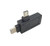 2-in-1 Micro USB 2.0 & 2.0 USB-C OTG Adapter,TypeCUSBOTG,SinLoonThreeModeUSB-A2.0USB-CMicroUSB,USB2.0FemaletoUSBCMaleOTGDataHubConverter(c M-USB 2.0 F)