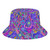 Trippy Psychedelic Flower Bucket Hat for Women Men Reversible Summer Fashion Fisherman Beach Sun Cap