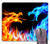 Knseva Abstract Cool Flame Dragon Mouse Pad Yellow Blue Mouse Pads