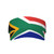 South Africa Flag Pattern Sunscreen Visor Hats for Women & Men, Sport Empty Top Baseball Sun Cap, Tennis Visor Black