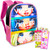 Rainbow High Backpack Set for Girls - Bundle with Rainbow High 15 Inch Backpack with Shopkins Stickers and More (Kids Backpack Elementary School)