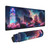 Japanese Fantasy Night City Desk Mat,Large Beautiful Night Scene Gaming Keyboard Mouse Pad,Non-Slip Rubber Base Desk Pad Thick Stitched Edges Waterproof Mousepad Mouse Mat 31.5"x11.8"