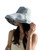 Women's Sun Hat Packable Reversible Bucket Hat UV Sun Protection Wide Brim Hat for Beach Hiking Traveling (Light Blue)