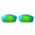 Walleva Replacement Lenses for Oakley Flak Jacket Sunglasses -Multiple Options Available (Emerald Mirror Coated - Polarized)