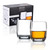 Qaupoee Whiskey Cocktails Glasses 8 Oz - Set of 2 Scotch Glasses Solid Whiskey Glasses Rocks Glasses for Whisky Drinking Bourbon Cognac Liquor