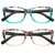 AQWANO Stylish Designer Reading Glasses for Women Blue Light Blocking Readers Fashion Pattern Print Anti Eye Strain Eyeglasses, 1.75