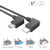 RCGEEK Type C Cable to Micro USB OTG Cable 1ft Nylon Braised Right Angle Compatibel with DJI Mavic 2 Mavic 2 Zoom Mavic Pro Mavic Air DJI Spark, Black