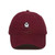 DSGN By DNA Ghost Baseball Cap Embroidered Cotton Adjustable Dad Hat Burgundy