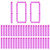 Refill Bullets, Peleustech 100Pcs Dart Refills for Nerf Rebelle Dart Fire Blaster - Pink