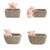 NOLITOY 1pc Animal Flower Pot Small Unique Succulent Pot Cute Animal Flowerpot Mini Succulent Pots Personailzed Pots Mini Succulent Container Resin Container Mini Pots Cartoon Potted Plant