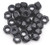 binifiMux 30Pcs M6-1.0mm Black Zinc Plated Nylon Lock Nuts Inserted Hex Self Clinching Nuts