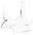 Plymor Clear Acrylic Double-Scoop Display Easel, 3" H x 2.875" W x 2.5" D (6 Pack)