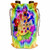 3dRose A painter art palette with art brushes and paint tie dye... - Wine Bags (wbg_351529_1)