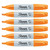 SHARPIE Permanent Markers, Chisel Tip, 6-Count (Orange)