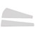 Rochling Angled Library Shelf Markers 6 per Package (White)