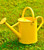 Joequality Watering Can for Outdoor Plants?1 Gallon Metal Plant Watering Can with Detachable Diffuser Spout?Galvanized Steel Gardening Tools?Yellow