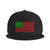Snapback Hat African-American-Flag Trucker Hat Hip Hop Classic Plaid Flat Baseball Cap Black