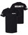 Promotion & Beyond Security with US Flag Unisex T-Shirt, XL, Black
