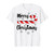 Candy Cane Merry Christmas Red and White Candy Snowflakes T-Shirt