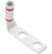 Panduit LCCX4/0-12F-X Flex Conductor Copper Compression Lug, 2 Hole, 4/0 AWG Flex, 1/2-Inch Stud, 90 Bent Angle