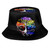 Tree of Life Sacred Geometry Mandala Bucket Hat Foldable Fisherman's Hat Travel Wide Brim Beach Sun Cap Unisex