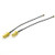 TOUHIA 10cm RF Connector Pigtail Cable SMA Female Bulkhead to UFL./ipx Extension Cable 1.13 Cable(2PCS)