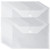CYEAH 40PCS Clear Plastic Envelopes with Snap Closure, Plastic Poly Envelope, Clear Plastic Folders for Documents, A4 Size Waterproof File Folder for School and Office Supplies, 9 X 12 Inch
