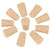 10Pcs Wine Corks, Wood Corks For Wine Bottles Natural Cork Tapered Corks Wooden Wine/Beer Bottle Stopper for Wine Making Crafts(221735mm)