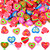 100 Pcs Valentinesi Erasers for Kids Bulk Heart Pencil Erasers Rubber Eraser Assorted Novelty Erasers Heart Erasers for Classroom Valentine's Day Party Favor School Student Homework Rewards Gift