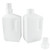 500ml Empty Container Dispenser, 2 PCS Plastic Empty Bottle Refillable Lotions Bottle for Water Soaps Detergent Liquid Hand Clenaer