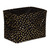 DII Polyester Storage Bin Gold Metallic Collection Collapsible with Handles Medium Black
