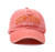 New York Cotton Baseball Cap Distressed Adjustable Strapback Vintage Washed Sun Dad Hat for Men Women Teens Kids Orange