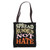 Spread Hummus Not Hate Vegan Vegetarian Lover Retro Style Tote Bag