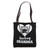 Hockey Grandma Heart Funny Hockey Tote Bag